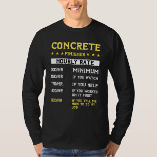 T-shirt Machine de finisseur de béton Concile Mixer de cam