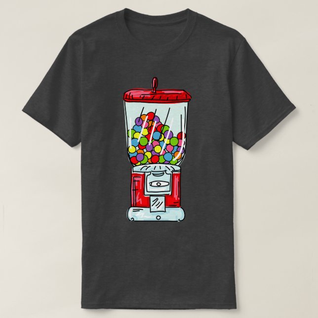 T-shirt Machine de gumball rétro (Design devant)