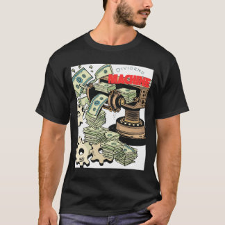 T-shirt Machine Dividend - Illustration de l'usine d'argen