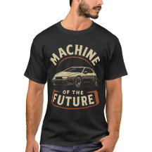 Machine du futur - T-Shi voiture rétro-futuriste