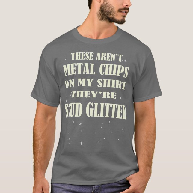 T-shirt Machine Funny Metal Worker Machine de fraisage Pun (Devant)