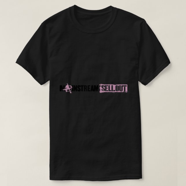 T-shirt Machine Gun Kelly Mainstream Sellout Logo (Design devant)