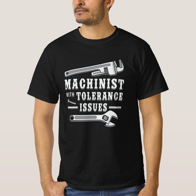 T-shirt Machine Machiniste Mécanicien CNC Machiniste Idée  (Devant)