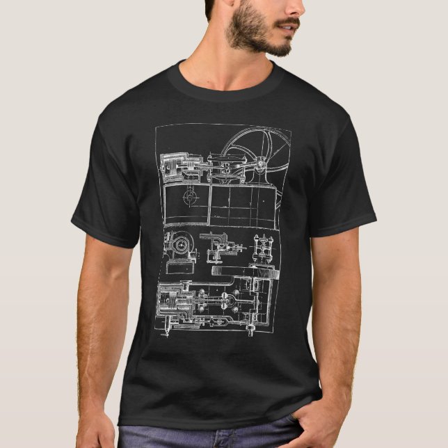 T-shirt Machine vintage 04 (Devant)