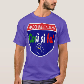 T-shirt Machines Italiennes Interstate Cosi Si Fa
