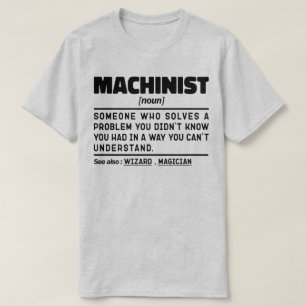 T-shirt Machinist Noun Anniversaire Papa Cool Fête des pèr