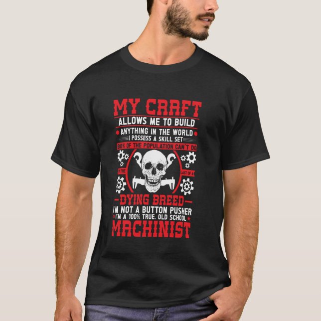 T-shirt Machiniste CNC (Devant)