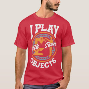 T-shirt Machiniste Cnc Machinist Machinist Je Joue Avec Ob