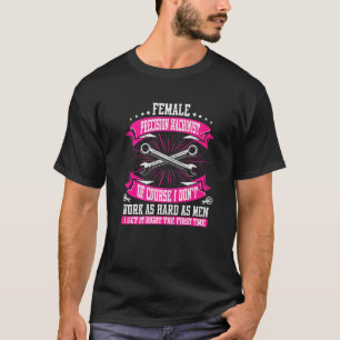 T-shirt Machiniste De Précision Femme Cnc