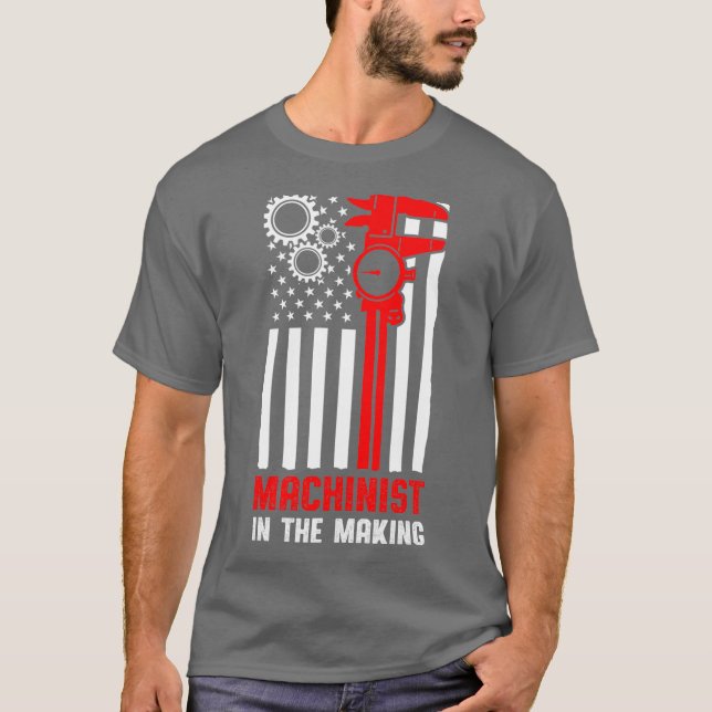 T-shirt Machiniste faisant usiner (Devant)
