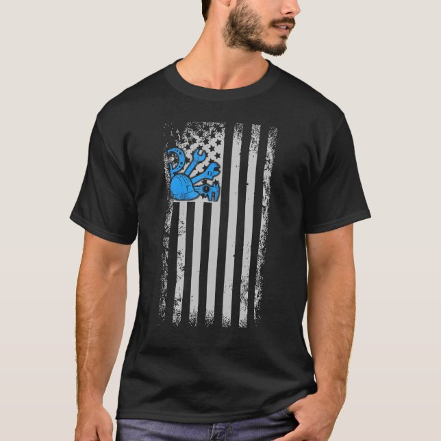 T-shirt Machiniste Machine Opérateur Usinage 10 (Devant)