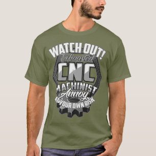 T-shirt Machiniste machiniste CNC épuisé