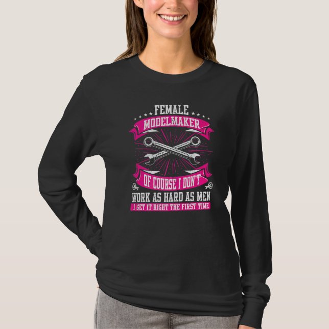 T-shirt Machiniste Modeleuse Cnc (Devant)