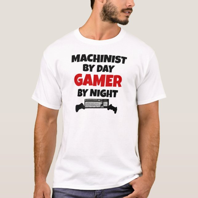 T-shirt Machiniste par Joueur de jour par nuit (Devant)