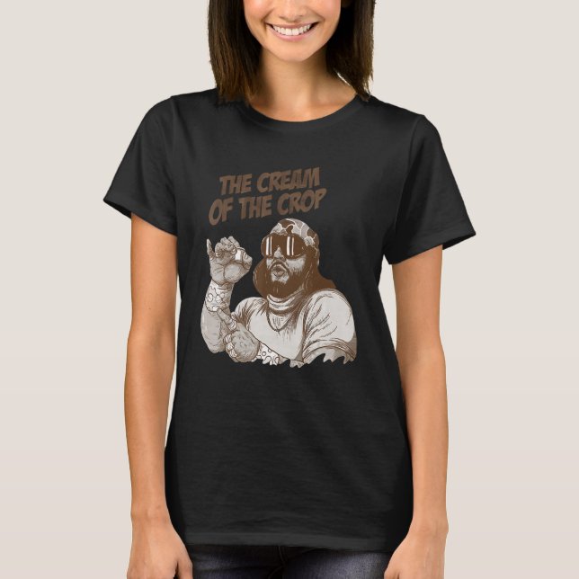 T-shirt Macho La Crème de la Crop, Lutter Noël Laide (Devant)