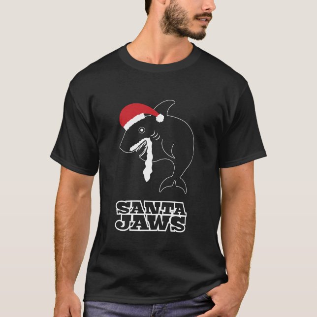 T-shirt Mâchoires de Père Noël (Devant)