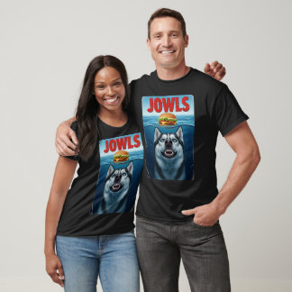 T-shirt Mâchoires drôles de Husky Sibérien, Maman de chien
