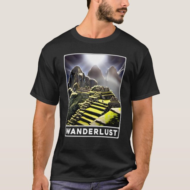 T-shirt Machu Picchu Cordillera Peru Wanderlust (Devant)