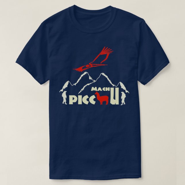 T-shirt Machu Picchu Pérou soleil de montagne (Design devant)
