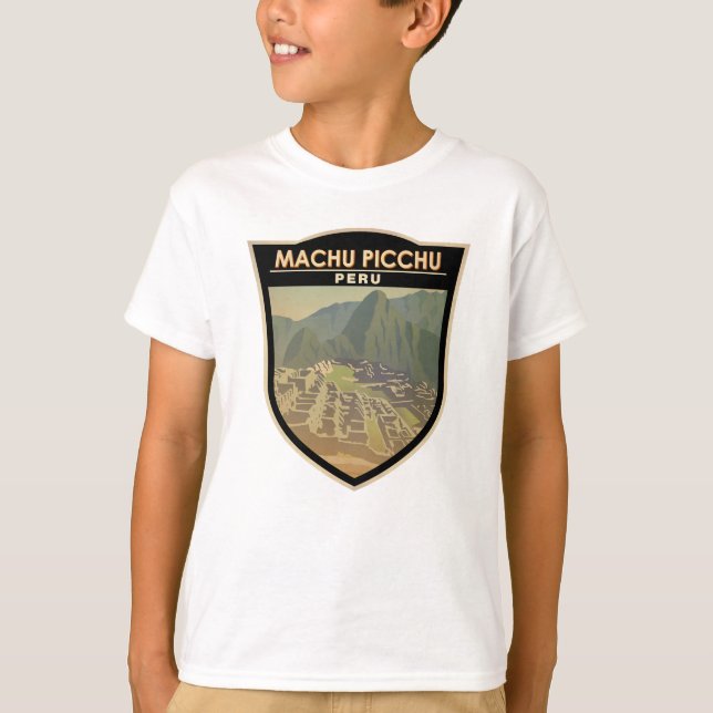 T-shirt Machu Picchu Pérou Travel Art Vintage (Devant)