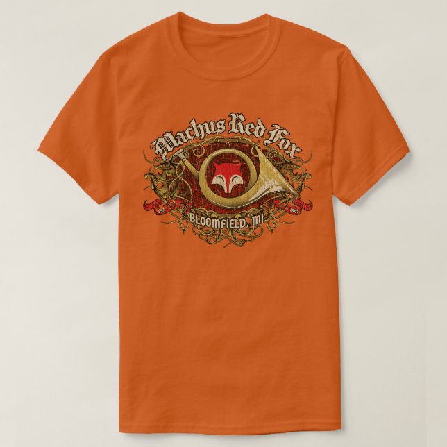 T-shirt Machus Red Fox 1965 (Design devant)