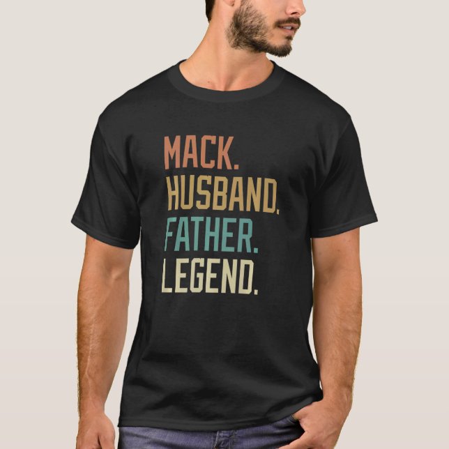 T-shirt Mack Mari père légende Fête des pères Rétro (Devant)