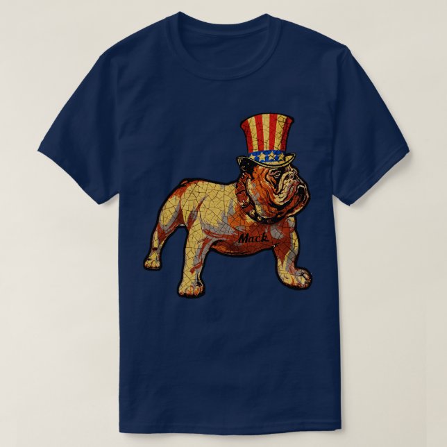 T-shirt Mack the Bulldog (Design devant)