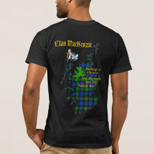 T-shirt MacKenzie Clan & Tartan Map2