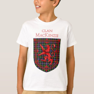 T-shirt MacKenzie Tartan Scottish Plaid Lion Rampant