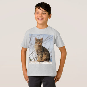 T-shirt Mackerel Tabby Cat Kids
