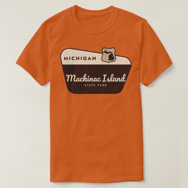 T-shirt Mackinac Island State Park Michigan Affiche de bie (Design devant)