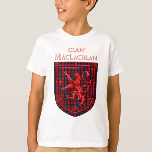 T-shirt Maclachlan Tartan Scottish Plaid Lion Rampant