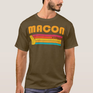 T-shirt Macon Géorgie Vintage Souvenir désorganisé