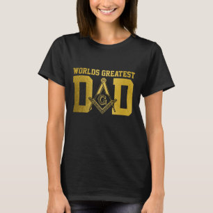 T-shirt Maçon Papa Franc-Maçon Symbole Maçonnique Shriner 
