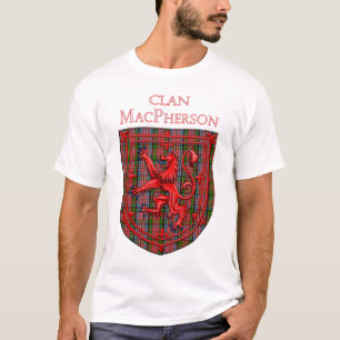T-shirt MacPherson Tartan Scottish Plaid Lion Rampant