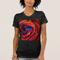 Macro rouge rose abstraite peinture d'art