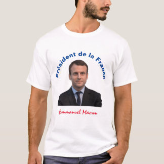 T-shirt Macron de la France Emmanuel de La de Président De