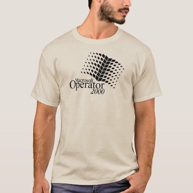 T-shirt MacrosoftOperator 2000 (Devant)