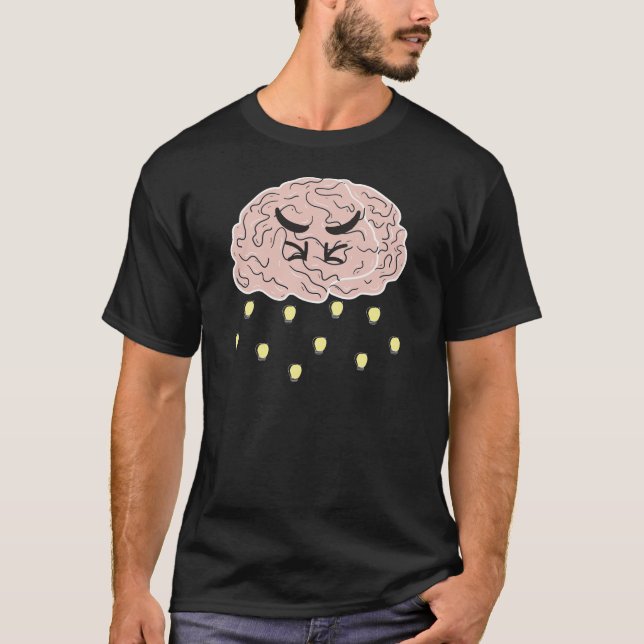 T-shirt Mad Brainstorming Funny (Devant)