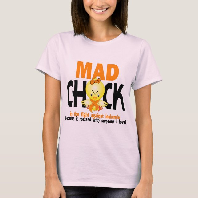 T-shirt Mad Chick Dans La Lutte Contre La Leucémie (Devant)