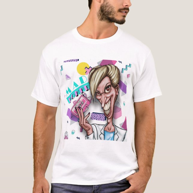 T-shirt MAD Poker 80's Pazzo (Devant)