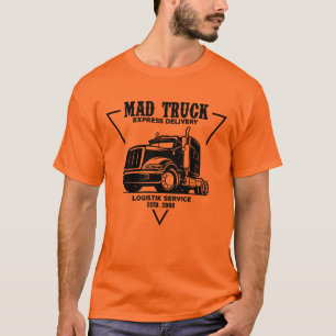 T-shirt Mad Truck Logistic Service Mens