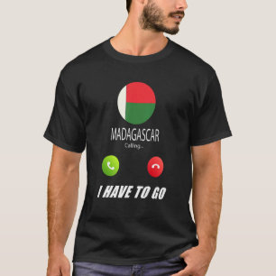 T-shirt Madagascar Drapeau Souvenir Madagascar