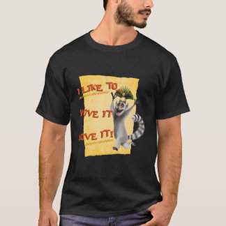 T-shirt Madagascar Julien Move It Text Poster