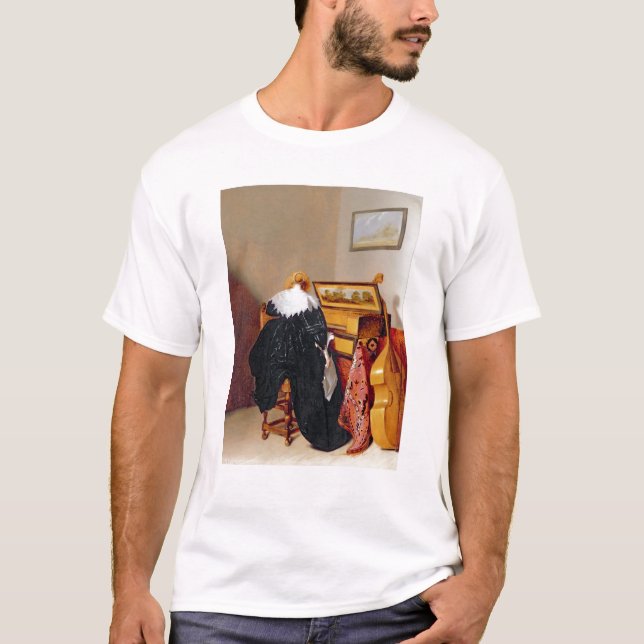 T-shirt Madame assise par une vierge (Devant)