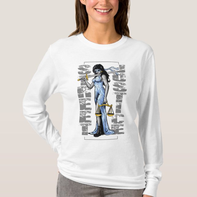 T-shirt Madame chaude Justice par la justice de rue (Devant)