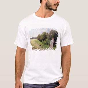 T-shirt Madame dans la lecture blanche