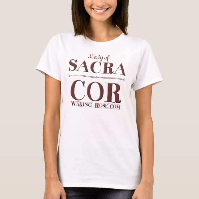 T-shirt Madame de cor de sacrum ! - lettres rouges (Devant)