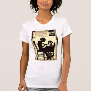 T-shirt Madame de couture chanteuse Vintage Fairy Poem