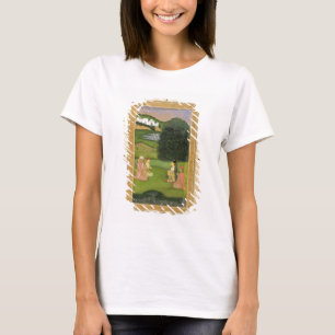 T-shirt Madame et préposé écoutant la musique au couche